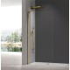 Душевая перегородка Koer SR SP02-100x200-TR-12 Walk-In проз.стекло Easy Clean 8мм, матовое золото (