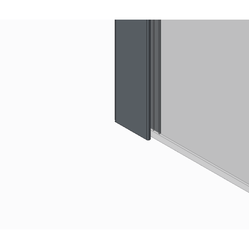 Душевая перегородка Koer SR SP02-100x200-TR-12 Walk-In проз.стекло Easy Clean 8мм, матовое золото (