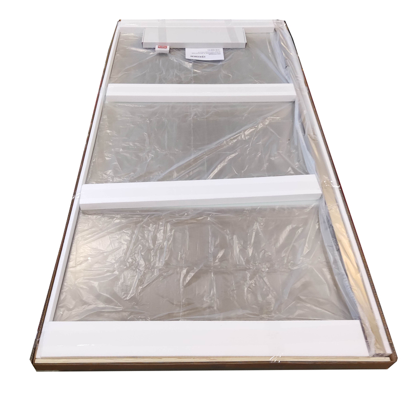 Душевая перегородка Koer SR SP02-100x200-TR-12 Walk-In проз.стекло Easy Clean 8мм, матовое золото (