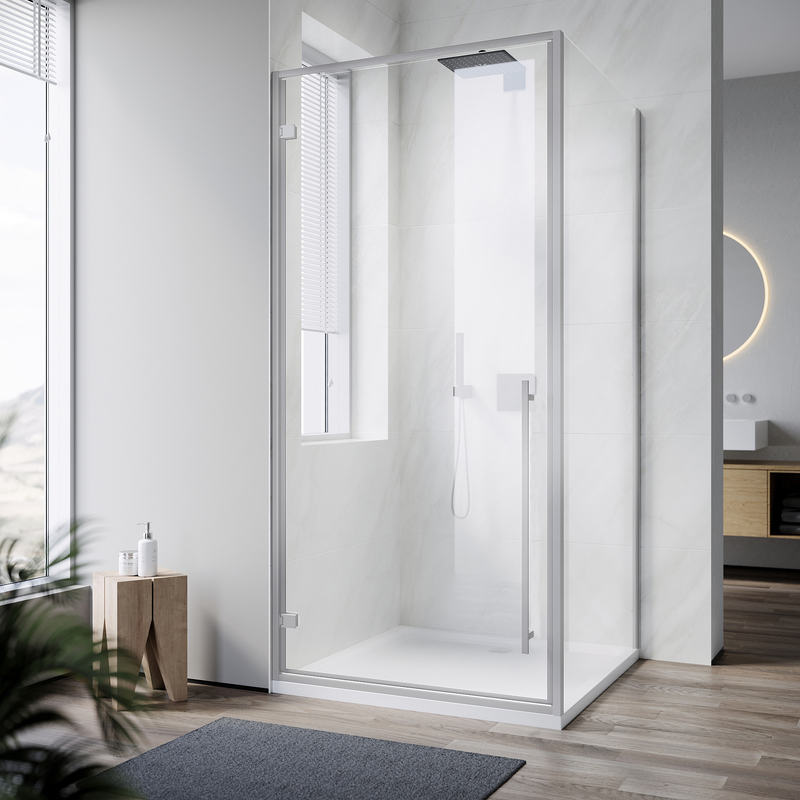 Душевая кабина без поддона Koer SR SC08-90x90x200-TR-01 прозрачное стекло Easy Clean 6мм, хром (KR5