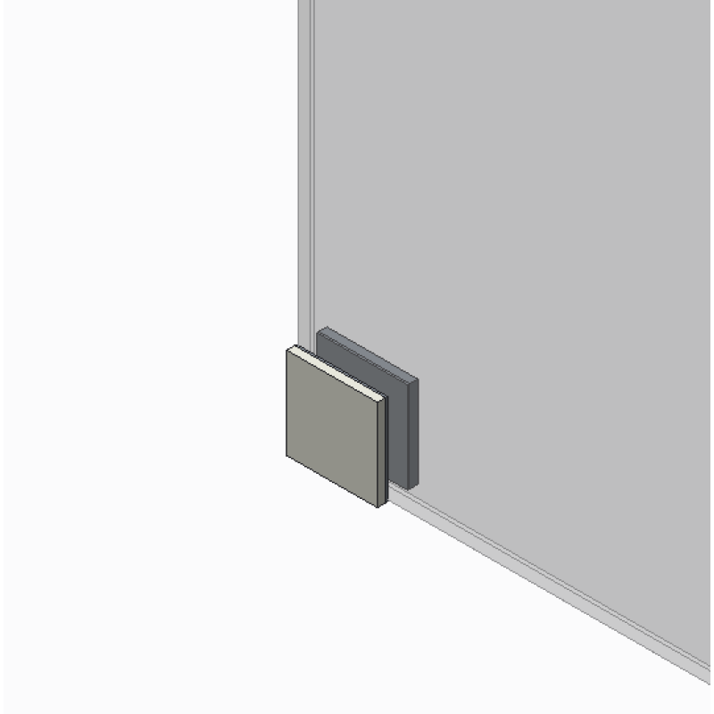 Дверь в нишу Koer SR SD02-140x200-TR-01 прозрачное стекло Easy Clean 8мм, хром (KR5383)