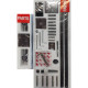 Дверь в нишу Koer SR SD02-140x200-TR-01 прозрачное стекло Easy Clean 8мм, хром (KR5383)
