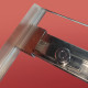 Дверь в нишу Koer SR SD02-140x200-TR-01 прозрачное стекло Easy Clean 8мм, хром (KR5383)