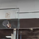 Дверь в нишу Koer SR SD02-140x200-TR-01 прозрачное стекло Easy Clean 8мм, хром (KR5383)