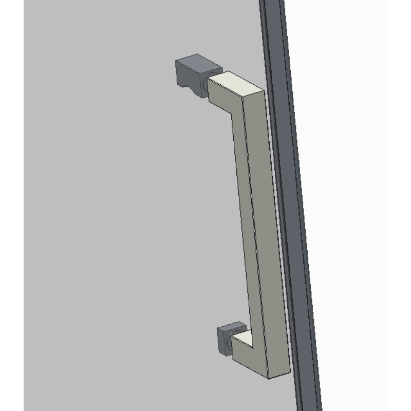 Дверь в нишу Koer SR SD02-140x200-TR-01 прозрачное стекло Easy Clean 8мм, хром (KR5383)