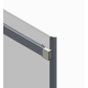 Дверь в нишу Koer SR SD02-140x200-TR-01 прозрачное стекло Easy Clean 8мм, хром (KR5383)