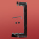 Дверь в нишу Koer SR SD02-140x200-TR-01 прозрачное стекло Easy Clean 8мм, хром (KR5383)