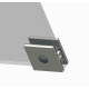 Дверь в нишу Koer SR SD02-140x200-TR-01 прозрачное стекло Easy Clean 8мм, хром (KR5383)