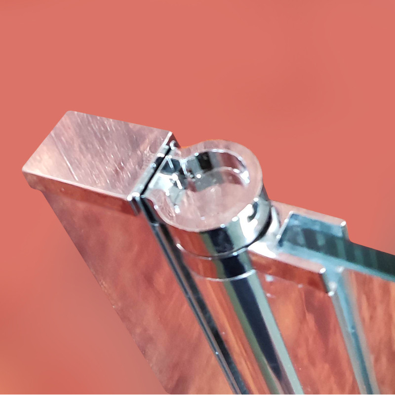 Шторки стеклянные на ванну Koer SR BS01-80x140-TR-01 прозрачное стекло 6мм, хром (KR5400)