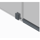 Дверь в нишу Koer SR SD04-120x200-TR-07 прозрачное стекло Easy Clean 10мм, графит (KR5388)