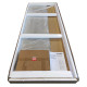 Дверь в нишу Koer SR SD04-120x200-TR-07 прозрачное стекло Easy Clean 10мм, графит (KR5388)