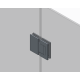 Дверь в нишу Koer SR SD04-120x200-TR-07 прозрачное стекло Easy Clean 10мм, графит (KR5388)