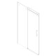Дверь в нишу Koer SR SD01-120x200-TR-07 прозрачное стекло Easy Clean 8мм, графит (KR5378)