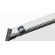 Дверь в нишу Koer SR SD01-120x200-TR-07 прозрачное стекло Easy Clean 8мм, графит (KR5378)