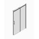 Дверь в нишу Koer SR SD01-120x200-TR-07 прозрачное стекло Easy Clean 8мм, графит (KR5378)