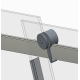 Дверь в нишу Koer SR SD01-120x200-TR-07 прозрачное стекло Easy Clean 8мм, графит (KR5378)