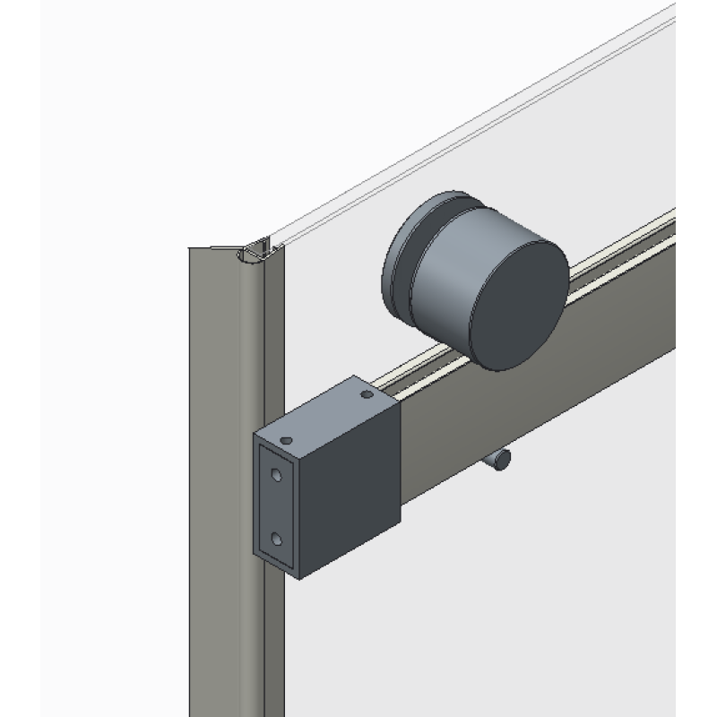Дверь в нишу Koer SR SD01-120x200-TR-07 прозрачное стекло Easy Clean 8мм, графит (KR5378)