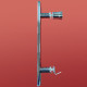 Дверь в нишу Koer SR SD01-120x200-TR-07 прозрачное стекло Easy Clean 8мм, графит (KR5378)