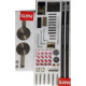 Дверь в нишу Koer SR SD01-120x200-TR-07 прозрачное стекло Easy Clean 8мм, графит (KR5378)