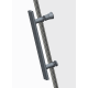 Дверь в нишу Koer SR SD01-120x200-TR-07 прозрачное стекло Easy Clean 8мм, графит (KR5378)
