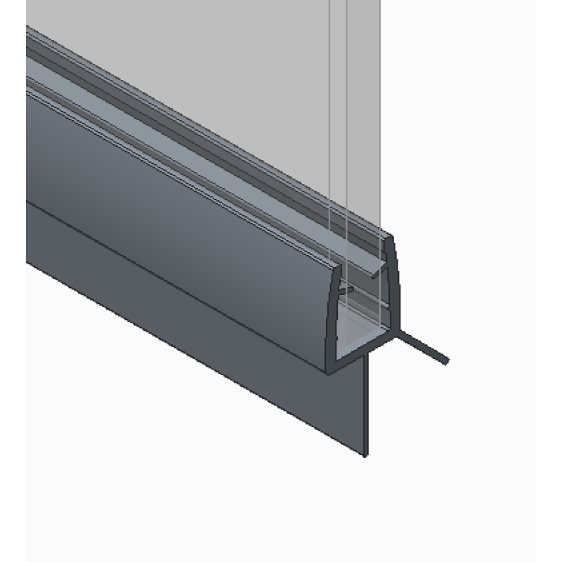 Шторки стеклянные на ванну Koer SR BS02-80x140-TR-01 прозрачное стекло 6мм, хром (KR5401)