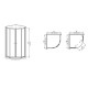 Душевая кабина без поддона Mixxus Premium DIVERSE SC01-90x90x195-TR Chrome прозрачное стекло 5мм (M