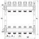 Коллекторный блок с термостат. клапанами Europroduct EP.S1100-12 1"x12 (EP4999)