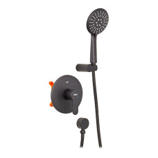 Змішувач для душу джойстиковий з латуні Haiba Amanda 003 (Inner) (HB3956) колір Чорний