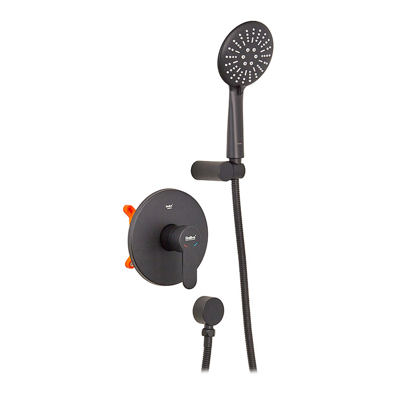 Змішувач для душу джойстиковий з латуні Haiba Amanda 003 (Inner) (HB3956) колір Чорний