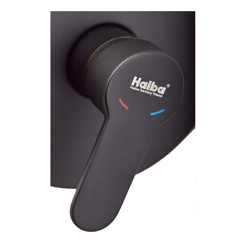Змішувач для душу джойстиковий з латуні Haiba Amanda 003 (Inner) (HB3956) колір Чорний
