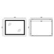 Дзеркало Mixxus Light MR01-90x70 (годинник, LED-підсвічування, антизапотівання) (MI5999)