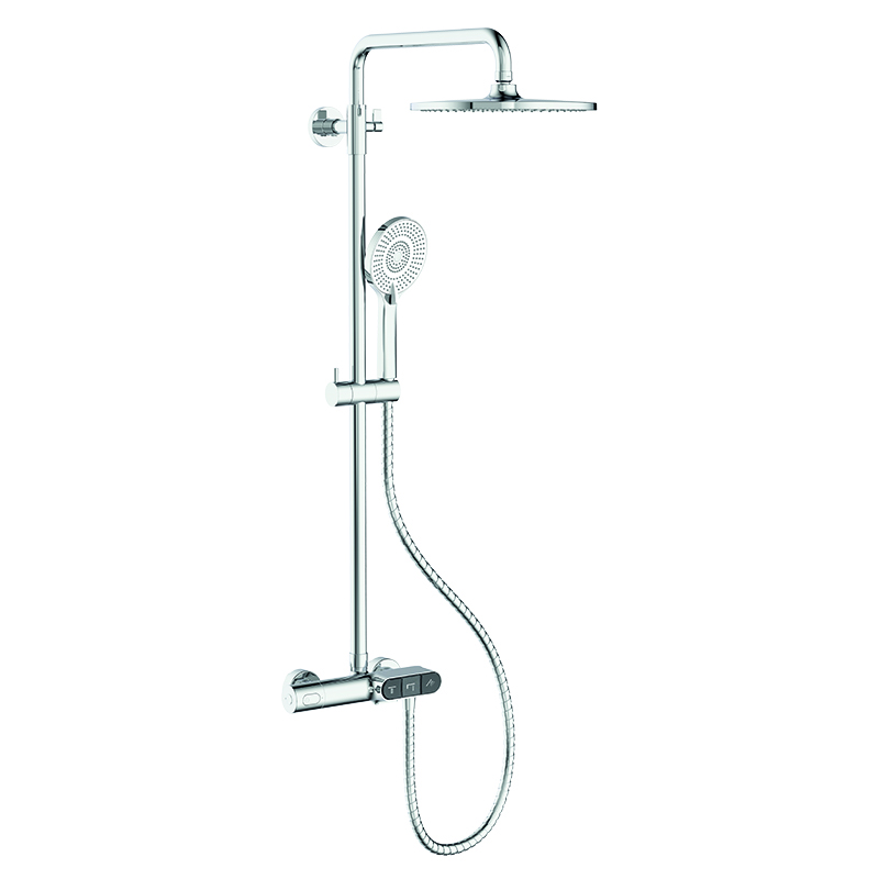 Душевая колонна с термостатическим смесителем Koer KB-55014-01 (Цвет хром) (KR4732)