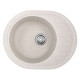 Кухонна мийка врізне з граніту овальне Haiba HB8311-G322 Beige 570x450x180 (HB0982) колір Бежевий