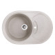 Кухонна мийка врізне з граніту овальне Haiba HB8310-G322 Beige 780x500x220 (HB0978) колір Бежевий
