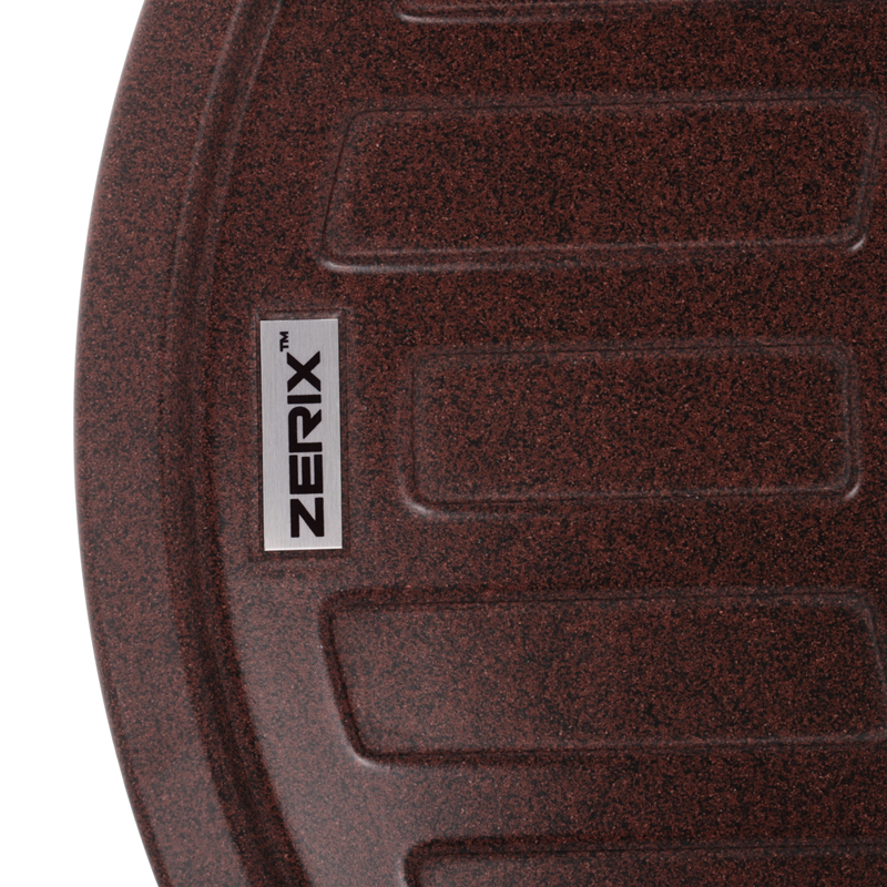 Кухонна мийка врізна з граніту овальна Zerix ZS-6250R-12 (ZX4552) колір Коричневий