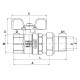 Кран с американкой Roho R105-100B - 1" прямой (RO0112)