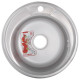 Кухонна мийка врізна з нержавіючої сталі кругла Zerix Z490-06-160E (Satin) (ZS0554) колір Сталевий