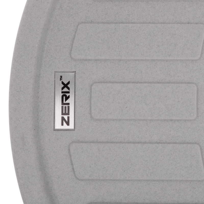 Кухонна мийка врізна з граніту овальна Zerix ZS-6250R-09 (ZX4551) колір Сірий