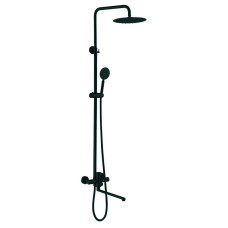 Душевая колонна со смесителем Zerix DAX-006-J-35cm Black (нерж. сталь) (ZX4829)