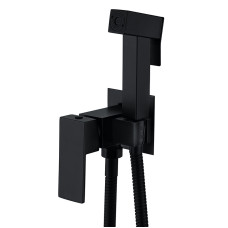 Смеситель для гигиенического душа Zerix KUB-333 Black из нерж.стали SUS304 (ZX4859)