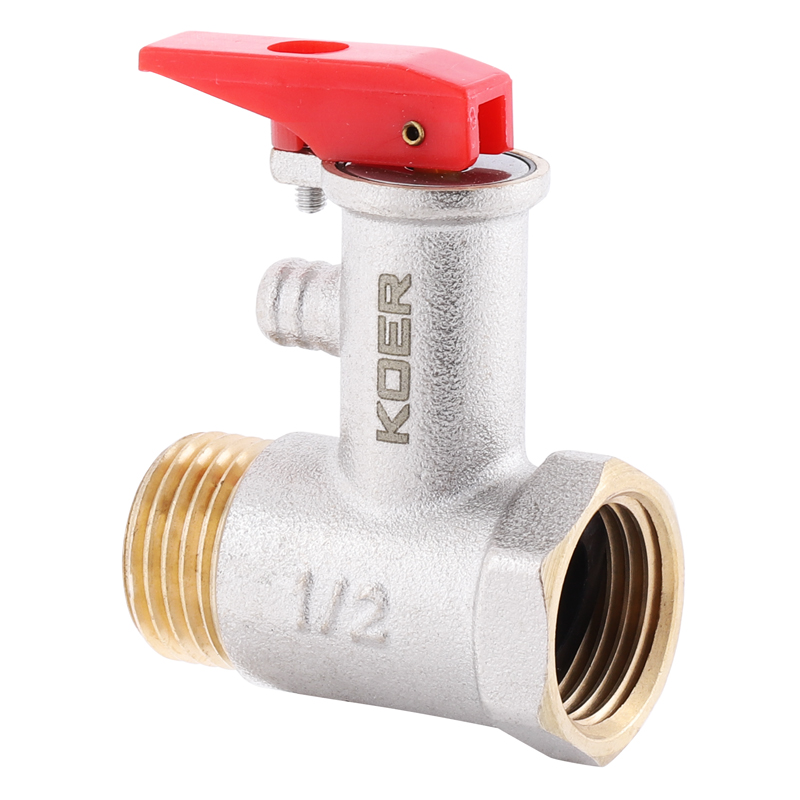 Предохранительный клапан для бойлера Koer KR.1040 - 1/2” 8BAR (с ручкой) (KR2889)