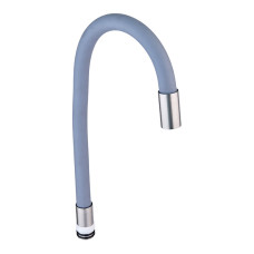 Излив силиконовый для смесителя из нерж. стали SUS304 Mixxus SPO-06.SUS Refl.Gray (MI6065)