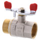 Кран шаровый Waterpro 3/4" ГШБ (стальная бабочка) (WP2908)