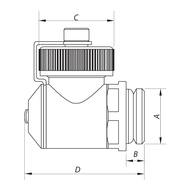 Кран сливной 1/2” Koer KR.1038 (KR2673)