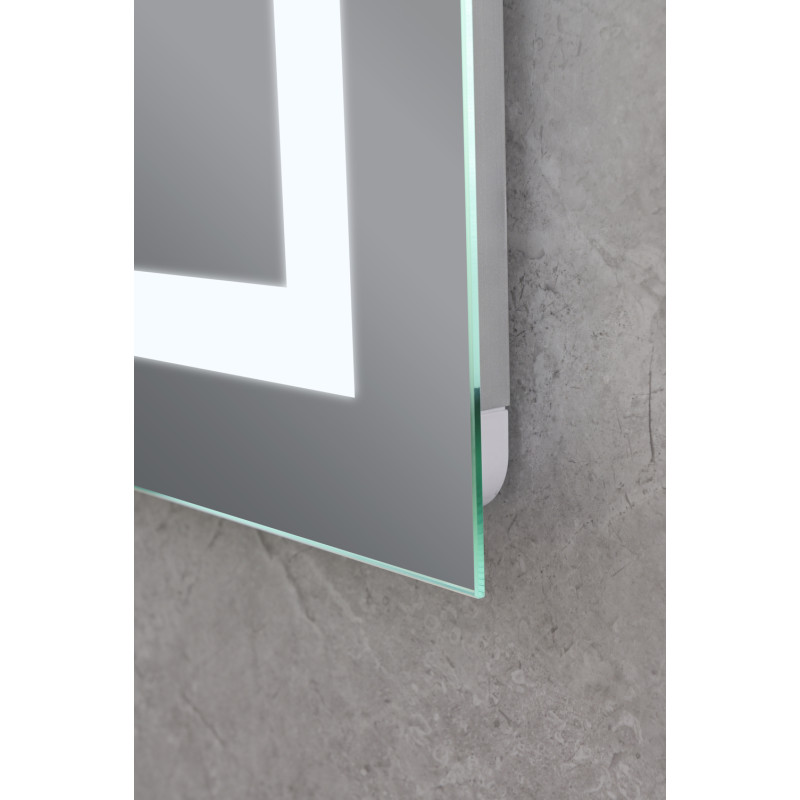 Дзеркало Mixxus Hard MR06-50x80 (годинник, LED-підсвічування, антизапотівання) (MI6011)