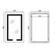 Дзеркало Mixxus Hard MR06-50x80 (годинник, LED-підсвічування, антизапотівання) (MI6011)