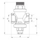 Редуктор давления Koer KR.1252 3/4” (KR2664)