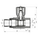 Кран радиаторный 20x1/2 прямой PPR Koer K0159.PRO (KP0204)
