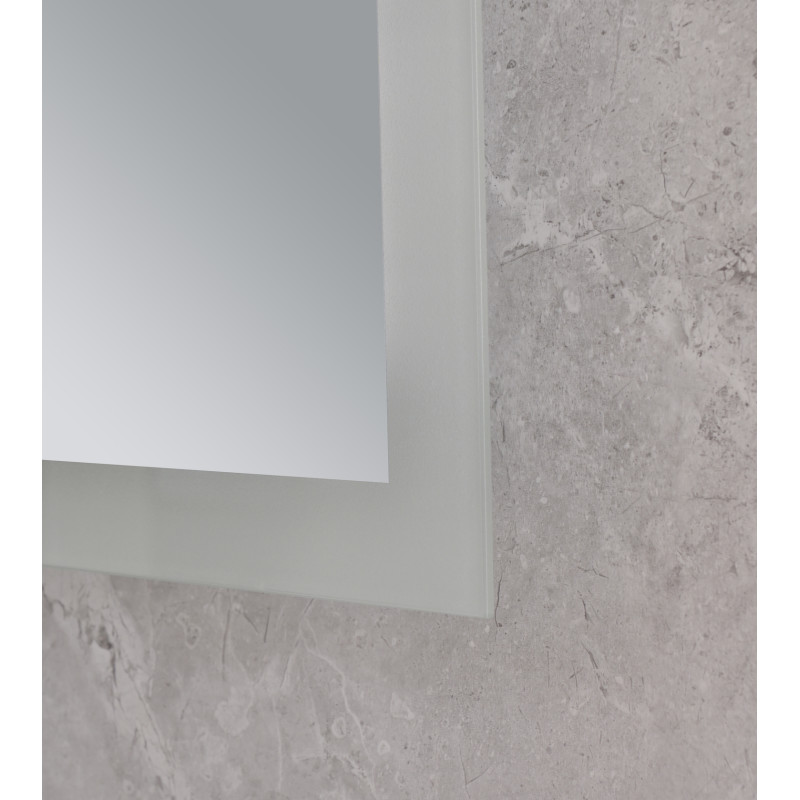 Дзеркало Mixxus Flat MR04-100x60 (годинник, LED-підсвічування, антизапотівання) (MI6008)