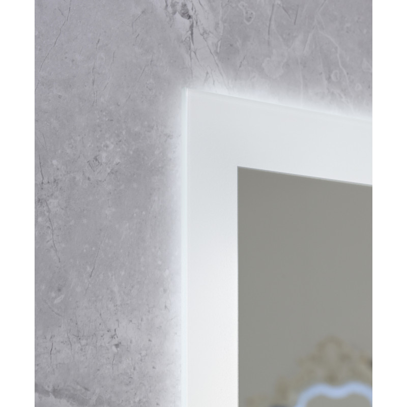 Дзеркало Mixxus Flat MR04-100x60 (годинник, LED-підсвічування, антизапотівання) (MI6008)